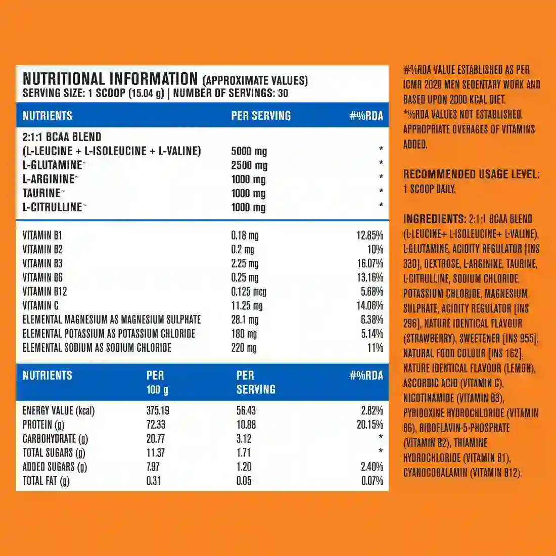 BCAA Advanced - Berry Lemonade - Image 9