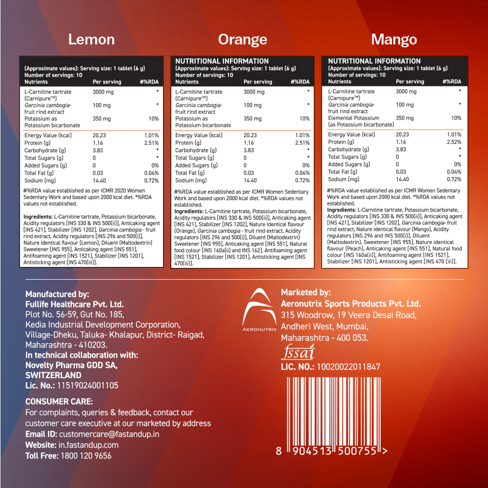 L-Carnitine 3000mg + Lean Body for Weight Loss Assorted Pack - Image 8