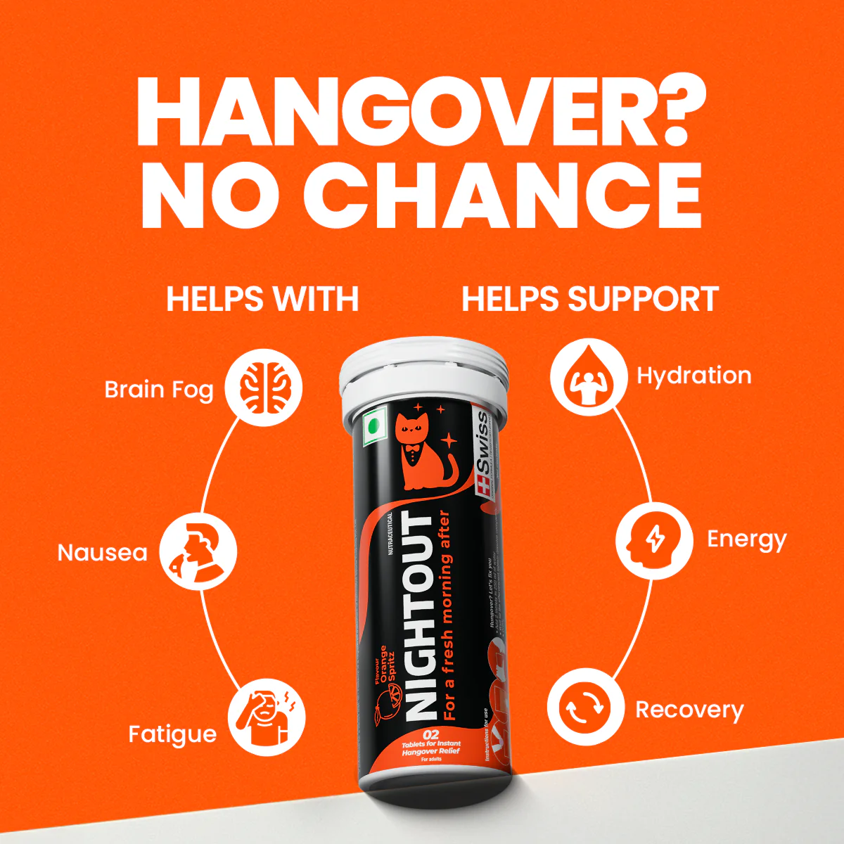 NightOut Instant Hangover Relief- Orange Spritz - Image 3
