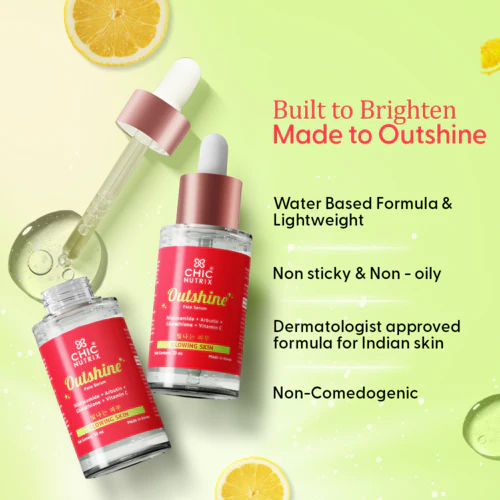 Outshine Korean Face Serum – Fades Dark Spots & Brightens Skin with Glutathione, Niacinamide & Vitamin C - Image 6