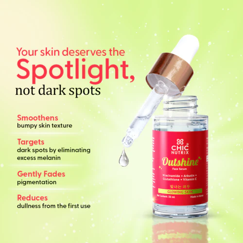 Outshine Korean Face Serum – Fades Dark Spots & Brightens Skin with Glutathione, Niacinamide & Vitamin C - Image 8