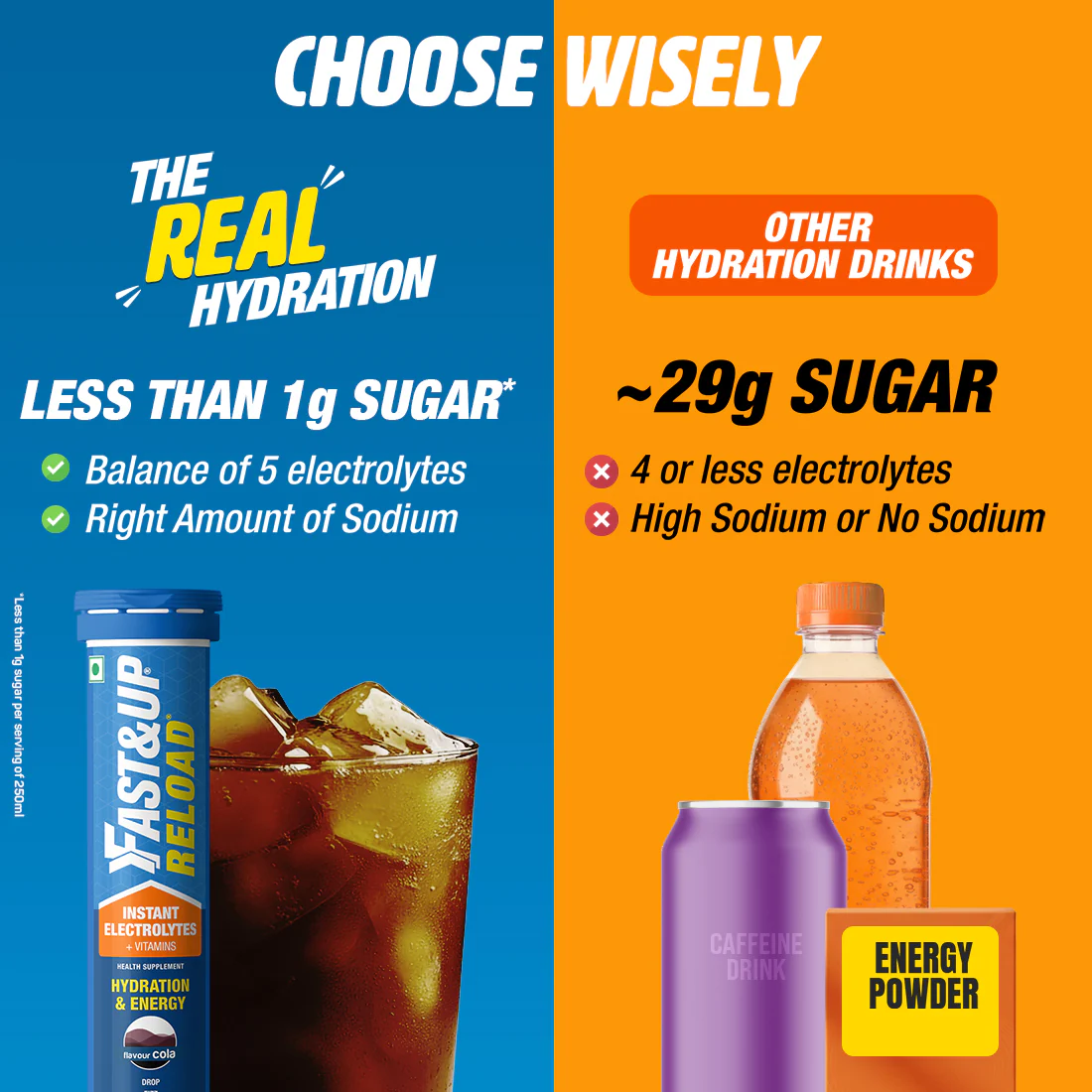 Reload - Low Sugar Instant Hydration Drink - Cola - Image 3