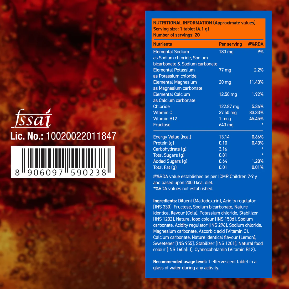 Reload - Low Sugar Instant Hydration Drink - Cola - Image 9