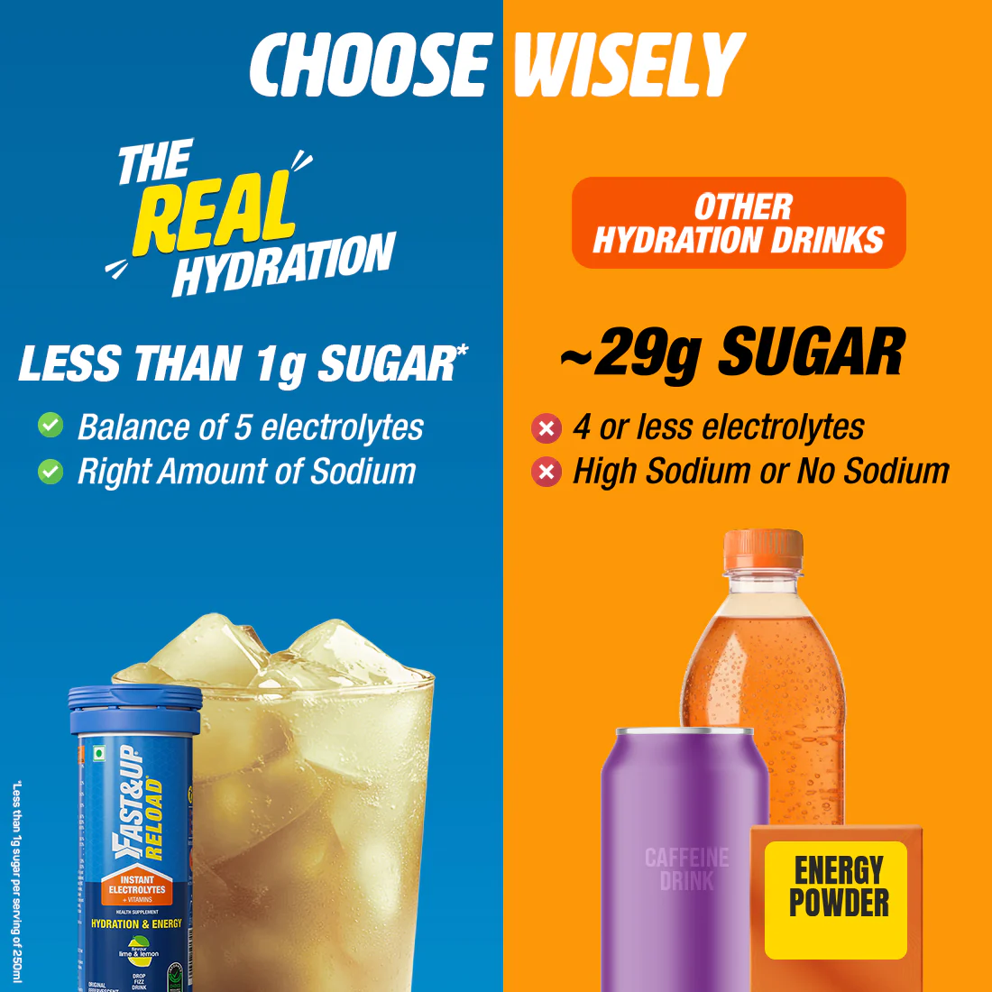 Reload Low Sugar Instant Hydration Drink - Lime & Lemon - Image 3