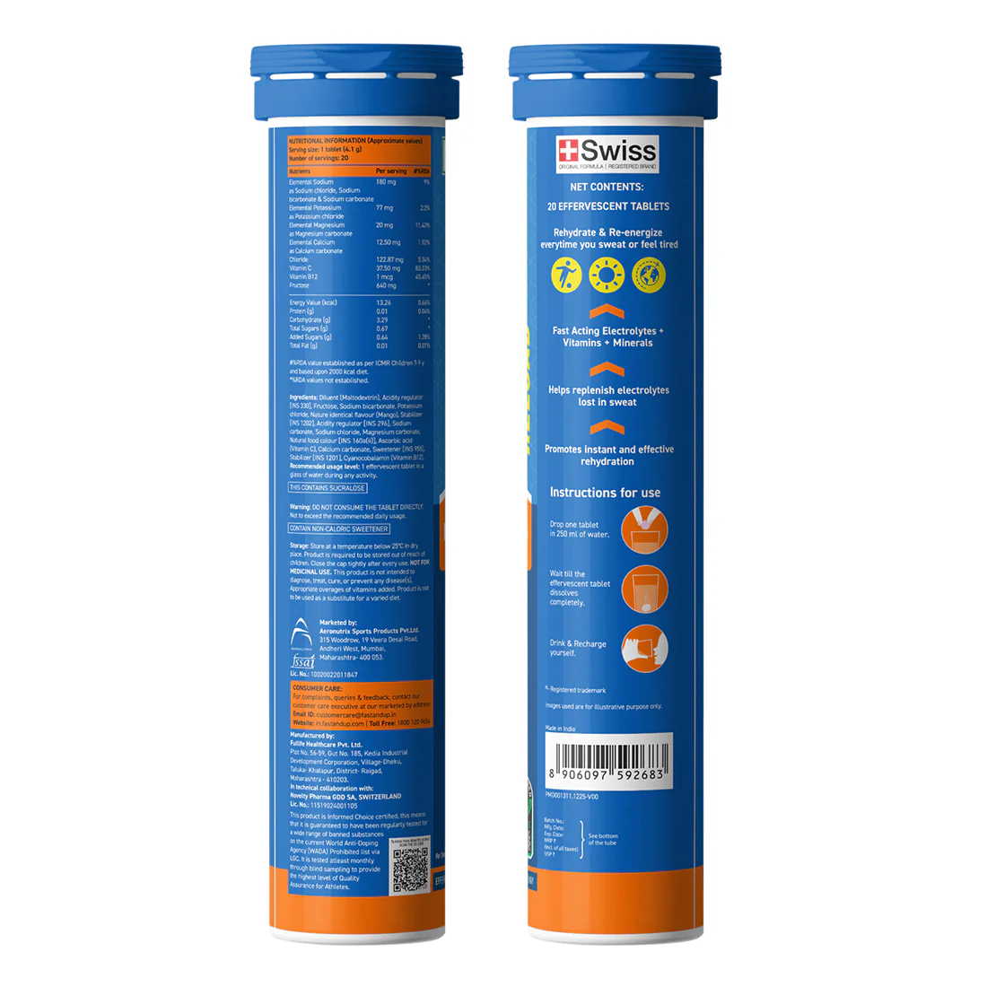 Reload Low Sugar Instant Hydration Drink - Mango - Image 10