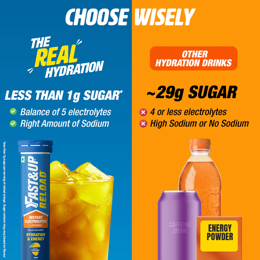 Reload Low Sugar Instant Hydration Drink - Mango - Image 3