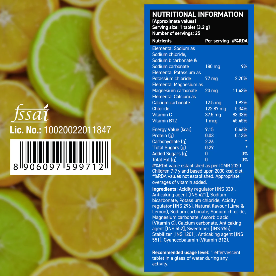 Reload Zero Instant Hydration Drink - Lime and Lemon - Image 9