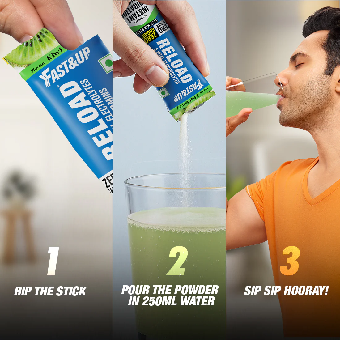 Reload Zero Sugar Instant Hydration Sticks- Kiwi Berry - Image 6