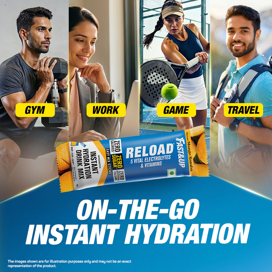 Reload Zero Sugar Instant Hydration Sticks- Mango Samba - Image 7